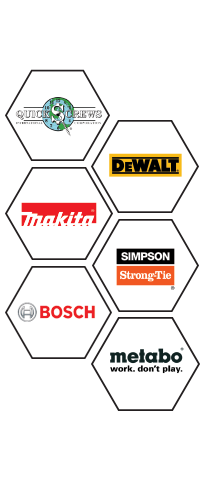 Tools we offer Bosch, Dealt, Simpson, Makita, Metabo
